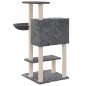 vidaXL Rascador para gatos con postes de sisal gris oscuro 108,5 cm vidaXL Rascador para gatos con postes de sisal gris oscuro 108,5 cm