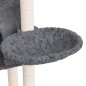 vidaXL Rascador para gatos con postes de sisal gris oscuro 108,5 cm vidaXL Rascador para gatos con postes de sisal gris oscuro 108,5 cm
