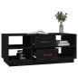 vidaXL Mesa de centro de madera maciza de pino negro 100x50x41 cm vidaXL Mesa de centro de madera maciza de pino negro 100x50x41 cm