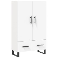 vidaXL Aparador alto madera de ingeniería blanco 69,5x31x115 cm