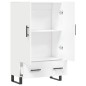 vidaXL Aparador alto madera de ingeniería blanco 69,5x31x115 cm vidaXL Aparador alto madera de ingeniería blanco 69,5x31x115 cm