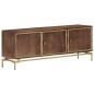 vidaXL Mueble de TV de madera maciza de mango 120x30x46 cm vidaXL Mueble de TV de madera maciza de mango 120x30x46 cm
