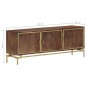 vidaXL Mueble de TV de madera maciza de mango 120x30x46 cm vidaXL Mueble de TV de madera maciza de mango 120x30x46 cm