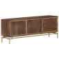 vidaXL Mueble de TV de madera maciza de mango 120x30x46 cm vidaXL Mueble de TV de madera maciza de mango 120x30x46 cm