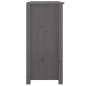 vidaXL Aparador de madera maciza de pino gris 100x35x74 cm