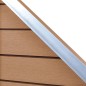 vidaXL Panel de valla WPC marrón 105x(105-185) cm vidaXL Panel de valla WPC marrón 105x(105-185) cm