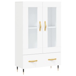 vidaXL Aparador alto madera de ingeniería blanco 69,5x31x115 cm