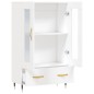 vidaXL Aparador alto madera de ingeniería blanco 69,5x31x115 cm vidaXL Aparador alto madera de ingeniería blanco 69,5x31x115 cm