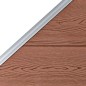 vidaXL Panel de valla WPC marrón 95x(105-180) cm vidaXL Panel de valla WPC marrón 95x(105-180) cm