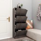 vidaXL Zapatero 4 puertas madera ingeniería gris Sonoma 59x24x136 cm vidaXL Zapatero 4 puertas madera ingeniería gris Sonoma 59x24x136 cm