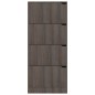 vidaXL Zapatero 4 puertas madera ingeniería gris Sonoma 59x24x136 cm vidaXL Zapatero 4 puertas madera ingeniería gris Sonoma 59x24x136 cm