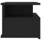 vidaXL Mesita de noche flotante aglomerado negro 40x31x27 cm vidaXL Mesita de noche flotante aglomerado negro 40x31x27 cm