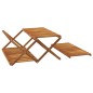 vidaXL Estantería plegable 3 alturas madera acacia marrón 70x31x63 cm vidaXL Estantería plegable 3 alturas madera acacia marrón 70x31x63 cm