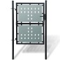 vidaXL Puerta de valla de jardín negra 100x250 cm