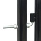 vidaXL Puerta de valla de jardín negra 100x250 cm