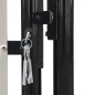 vidaXL Puerta de valla de jardín negra 100x250 cm