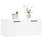 vidaXL Armario de pared madera de ingeniería blanco 80x36,5x35 cm vidaXL Armario de pared madera de ingeniería blanco 80x36,5x35 cm