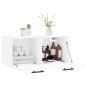 vidaXL Armario de pared madera de ingeniería blanco 80x36,5x35 cm vidaXL Armario de pared madera de ingeniería blanco 80x36,5x35 cm