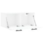 vidaXL Armario de pared madera de ingeniería blanco 80x36,5x35 cm vidaXL Armario de pared madera de ingeniería blanco 80x36,5x35 cm