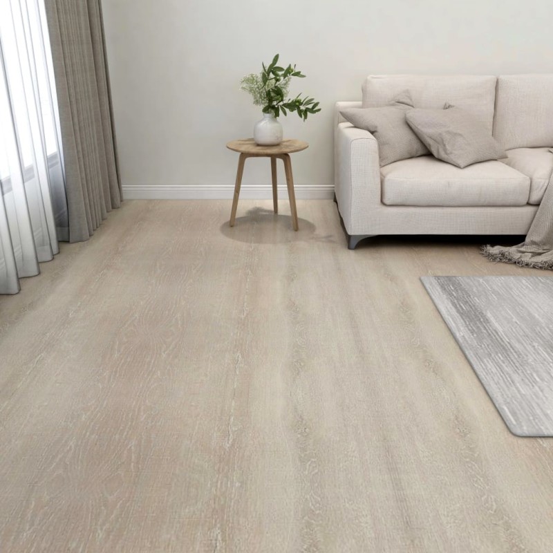 vidaXL Lamas para suelo autoadhesivas 55 piezas PVC 5,11 m² beige vidaXL Lamas para suelo autoadhesivas 55 piezas PVC 5,11 m² beige