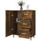 vidaXL Aparador de madera de ingeniería roble ahumado 69,5x34x90 cm vidaXL Aparador de madera de ingeniería roble ahumado 69,5x34x90 cm