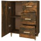 vidaXL Aparador de madera de ingeniería roble ahumado 69,5x34x90 cm vidaXL Aparador de madera de ingeniería roble ahumado 69,5x34x90 cm