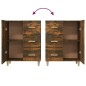 vidaXL Aparador de madera de ingeniería roble ahumado 69,5x34x90 cm vidaXL Aparador de madera de ingeniería roble ahumado 69,5x34x90 cm