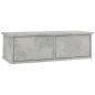vidaXL Estante cajones para pared contrachapada hormigón 60x26x18,5cm vidaXL Estante cajones para pared contrachapada hormigón 60x26x18,5cm