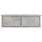 vidaXL Estante cajones para pared contrachapada hormigón 60x26x18,5cm vidaXL Estante cajones para pared contrachapada hormigón 60x26x18,5cm
