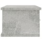 vidaXL Estante cajones para pared contrachapada hormigón 60x26x18,5cm vidaXL Estante cajones para pared contrachapada hormigón 60x26x18,5cm
