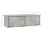vidaXL Estante cajones para pared contrachapada hormigón 60x26x18,5cm vidaXL Estante cajones para pared contrachapada hormigón 60x26x18,5cm