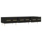 vidaXL Mueble de TV madera de ingeniería negro 150x36x30 cm vidaXL Mueble de TV madera de ingeniería negro 150x36x30 cm