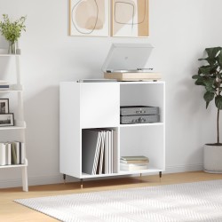 vidaXL Mueble para discos madera contrachapada blanco 84,5x38x89 cm