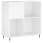 vidaXL Mueble para discos madera contrachapada blanco 84,5x38x89 cm vidaXL Mueble para discos madera contrachapada blanco 84,5x38x89 cm
