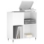 vidaXL Mueble para discos madera contrachapada blanco 84,5x38x89 cm vidaXL Mueble para discos madera contrachapada blanco 84,5x38x89 cm