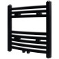vidaXL Radiador toallero de baño curvo negro 480x480 mm vidaXL Radiador toallero de baño curvo negro 480x480 mm
