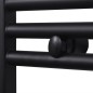 vidaXL Radiador toallero de baño curvo negro 480x480 mm vidaXL Radiador toallero de baño curvo negro 480x480 mm