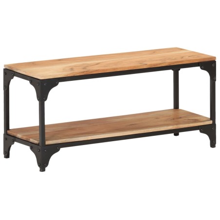 vidaXL Mesa de centro de madera maciza de acacia 90x30x40 cm