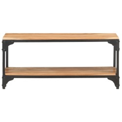 vidaXL Mesa de centro de madera maciza de acacia 90x30x40 cm