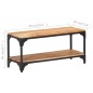 vidaXL Mesa de centro de madera maciza de acacia 90x30x40 cm vidaXL Mesa de centro de madera maciza de acacia 90x30x40 cm