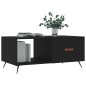 vidaXL Mesa de centro madera contrachapada negro 90x50x40 cm vidaXL Mesa de centro madera contrachapada negro 90x50x40 cm
