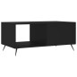 vidaXL Mesa de centro madera contrachapada negro 90x50x40 cm vidaXL Mesa de centro madera contrachapada negro 90x50x40 cm