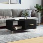 vidaXL Mesa de centro madera contrachapada negro 90x50x40 cm vidaXL Mesa de centro madera contrachapada negro 90x50x40 cm