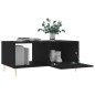 vidaXL Mesa de centro madera contrachapada negro 90x50x40 cm vidaXL Mesa de centro madera contrachapada negro 90x50x40 cm