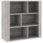 vidaXL Aparador de madera contrachapada gris Sonoma 80x30x80 cm vidaXL Aparador de madera contrachapada gris Sonoma 80x30x80 cm
