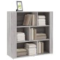 vidaXL Aparador de madera contrachapada gris Sonoma 80x30x80 cm vidaXL Aparador de madera contrachapada gris Sonoma 80x30x80 cm