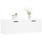 vidaXL Armario de pared madera de ingeniería blanco 100x36,5x35 cm vidaXL Armario de pared madera de ingeniería blanco 100x36,5x35 cm