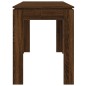 vidaXL Mesa de comedor madera de ingeniería marrón roble 120x60x76 cm vidaXL Mesa de comedor madera de ingeniería marrón roble 120x60x76 cm