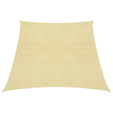 vidaXL Toldo de vela HDPE beige 160 g/m² 4/5x3 m
