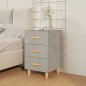 vidaXL Mesita de noche madera de ingeniería gris hormigón 40x40x66 cm vidaXL Mesita de noche madera de ingeniería gris hormigón 40x40x66 cm